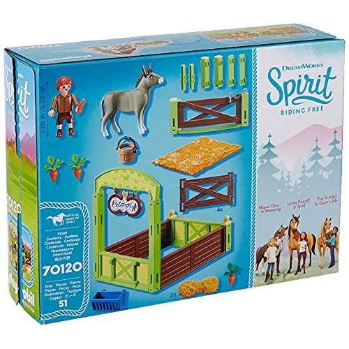 【並行輸入品】PLAYMOBIL〓 スピリットライディングフリースニップス\u0026セニョールキャロット 馬のストール付き Playmobil Dreaの画像