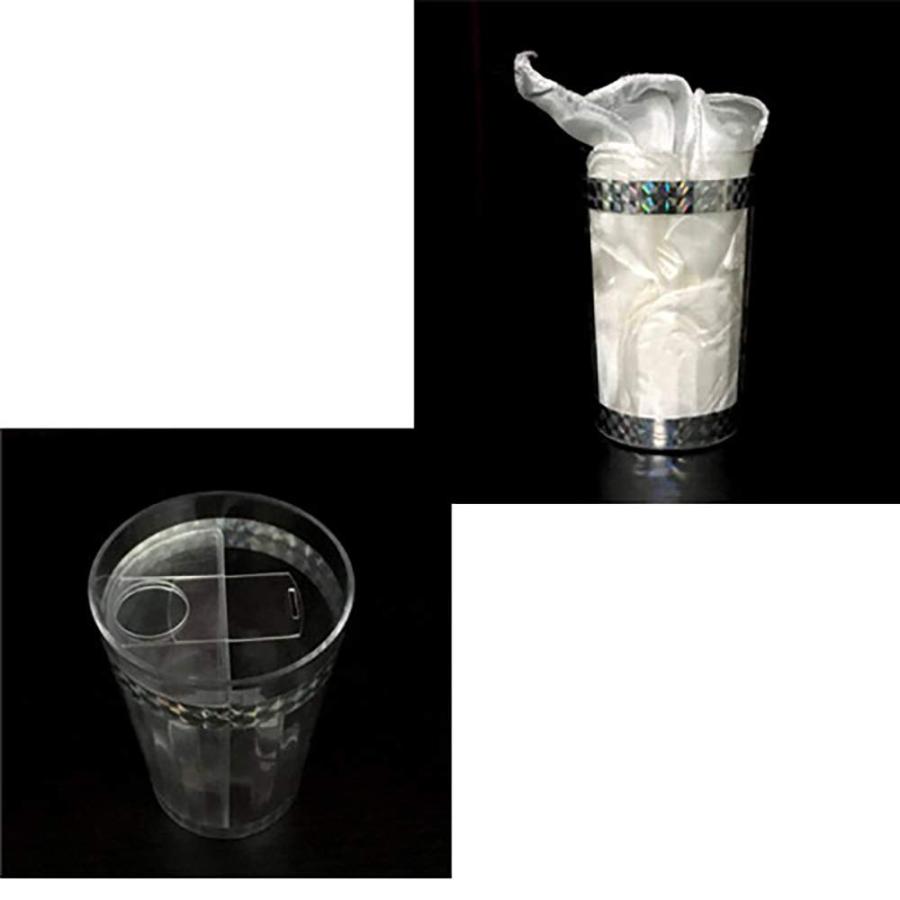 【並行輸入品】ZQION Enjoyer 液体からシルク マジックトリック マジシャンマニア カップ ステージ アプリング 小道具 イリュージョの画像