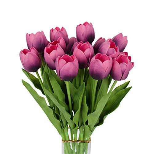 【並行輸入品】cn Knight 人造 花 チューリップ 人造 Puフラワー大型 人造 チューリップ 結婚式 ブライダル ブーケ 花嫁介添人 ホ | 