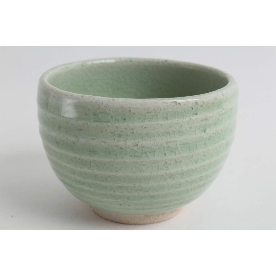 淡い緑色のひび割れ模様 陶器セット 並行輸入品】美濃焼 日本の陶器 大型ボウル ミントグリーン ストライプ