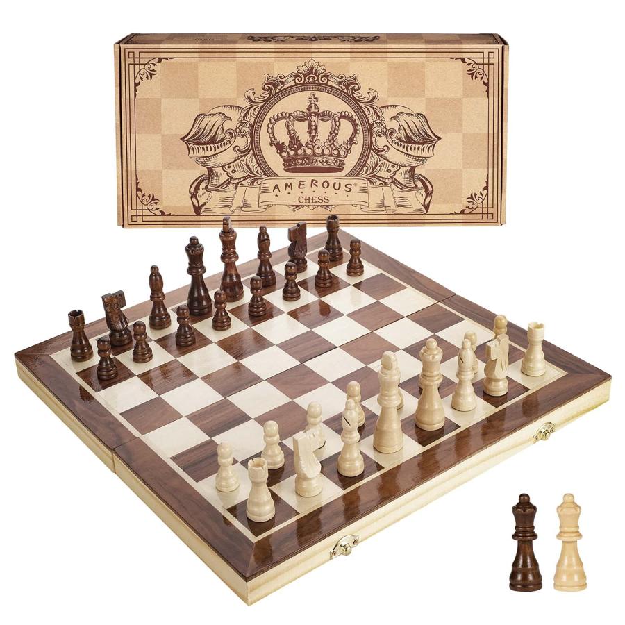 並行輸入品】Amerous(エイムルス) 15インチ マグネット式木製チェス