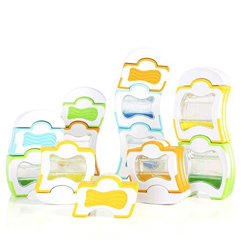 【並行輸入品】Guidecraft Grippies Waves   20ピースセット:STEM磁気ビルディングセット 幼児、子供の学習と教育玩の画像