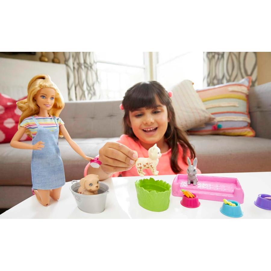 【並行輸入品】バービー(Barbie) おせわあそび ペットのおせわセット 【着せ替え人形】【ドール、アクセサリーセット】【3歳~】 FXH11_3