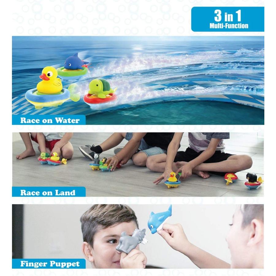 【並行輸入品】Dollibu Boat Racer Buddy, Fun Educational Bath Toy Finger Puppetの画像