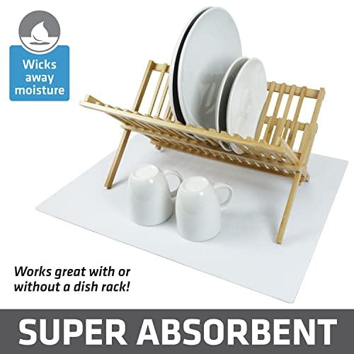 【並行輸入品】Drymate 食器乾燥マット プレミアムXL サイズ(19インチ x 24インチ) キッチン食器乾燥パッド 吸収性/防水 洗濯機 |  | 03