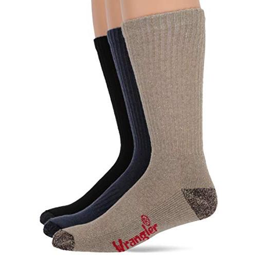 Wrangler メンズ コットン クッション ワークブーツ クルー