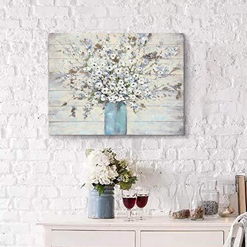 【並行輸入品】抽象的な花 キャンバス ウォールアート ガラス花瓶のブーケ ラップキャンバスに印刷 リビングルーム（24インチ×18インチ×1パネ |  | 04