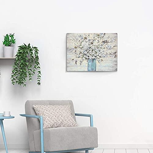 【並行輸入品】抽象的な花 キャンバス ウォールアート ガラス花瓶のブーケ ラップキャンバスに印刷 リビングルーム（24インチ×18インチ×1パネ |  | 07