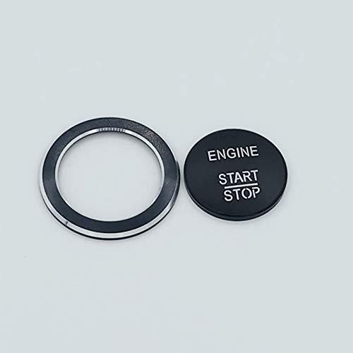 【並行輸入品】アルミ合金製自動車エンジン始動点火ボタンカバー装飾トリムアクセサリーリングケースアルミ合金 自動車エンジンスタートイグニッションカ | 