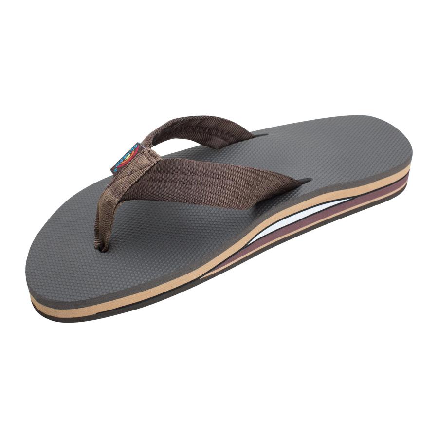 【並行輸入品】Rainbow Sandals (レインボーサンダル) メンズ ダブルレイヤー ソフトトップ 1インチ EVAラバー充填ナイロンス | 