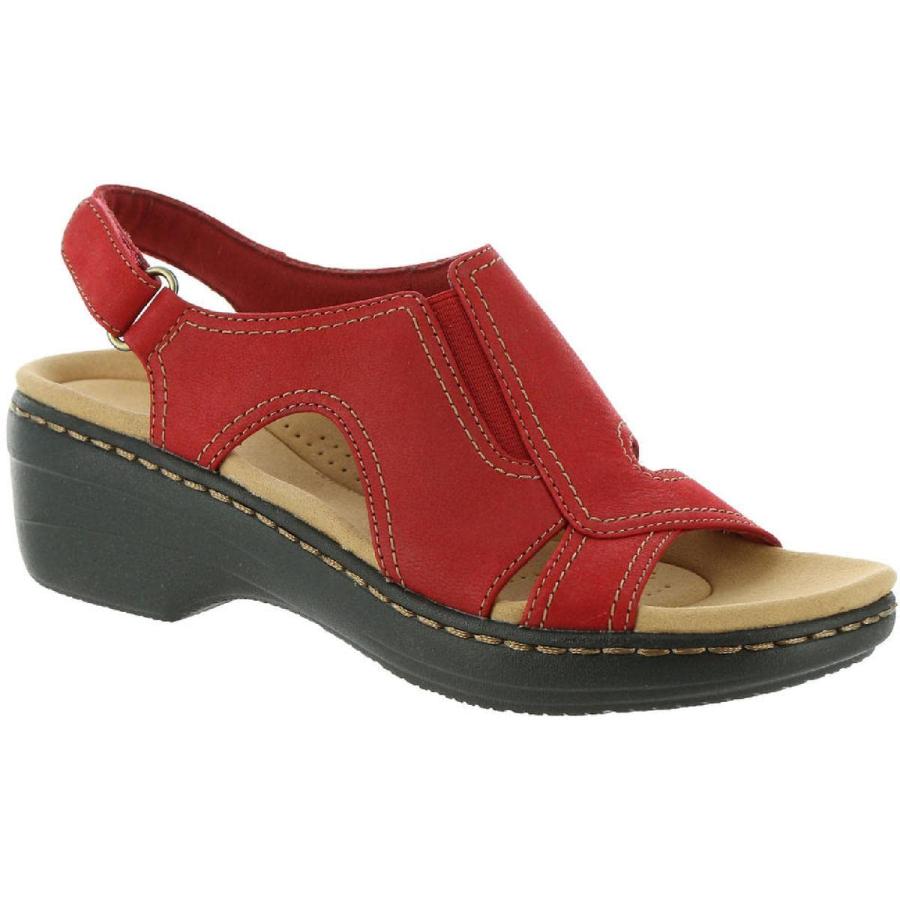 【並行輸入品】クラークス メンズ Merliah スタイル ウェッジ サンダル, ネイビーレザー, 24.5 Clarks Merliah St |  | 03