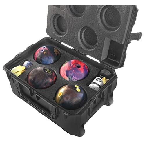 並行輸入品】Case Club ボーリングボール4個 高耐久 車輪付きトラベル