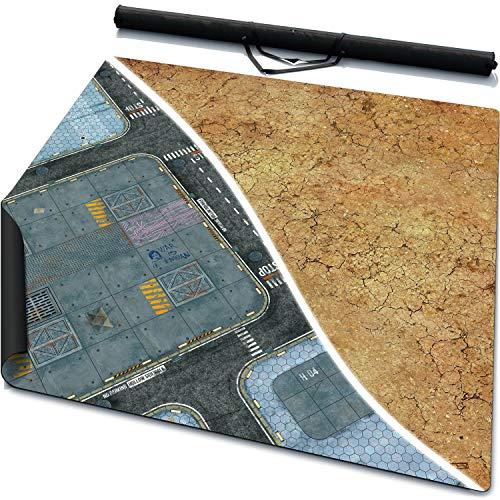 【並行輸入品】4' x 4' Double Sided Mouse Pad Rubber Battle Mat: Incorporation +_1