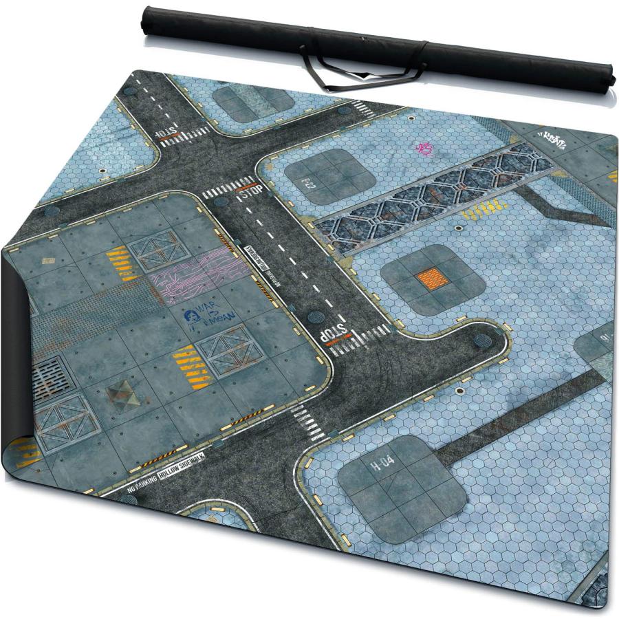 【並行輸入品】4' x 4' Double Sided Mouse Pad Rubber Battle Mat: Incorporation +_3