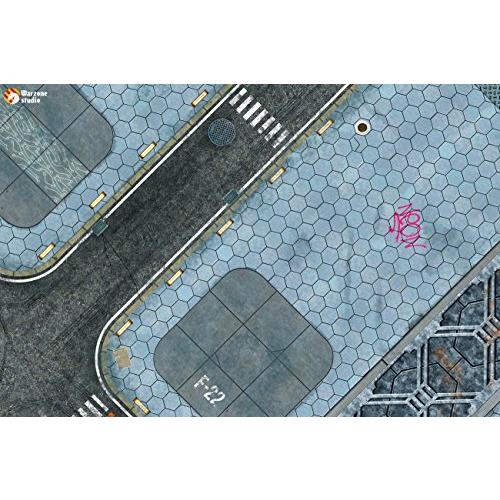 【並行輸入品】4' x 4' Double Sided Mouse Pad Rubber Battle Mat: Incorporation +_7