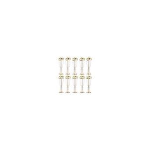 【並行輸入品】NUPTIO 10個 23.75インチ ゴールド花瓶 センターピース用 トールクリスタルメタル花瓶 フラワースタンドホルダー ウェ_2