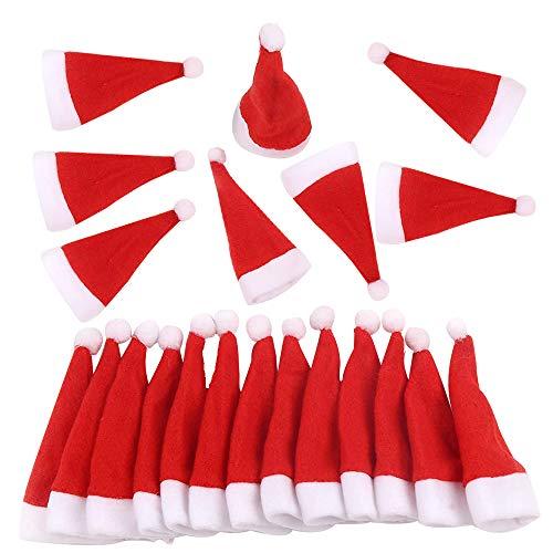 【並行輸入品】FINGOOO Mini Red Santa Hats,30 Pieces Christmas Hat for Crafts 2