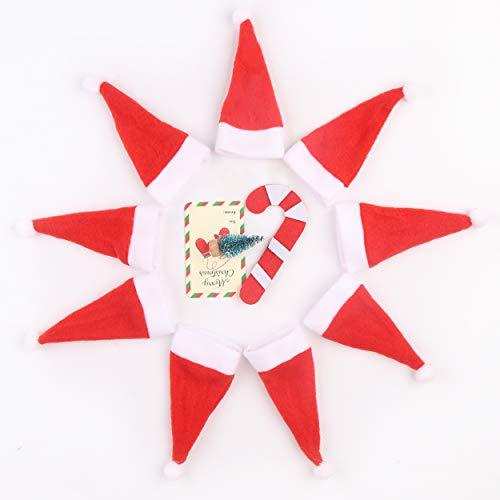 【並行輸入品】FINGOOO Mini Red Santa Hats,30 Pieces Christmas Hat for Crafts 2