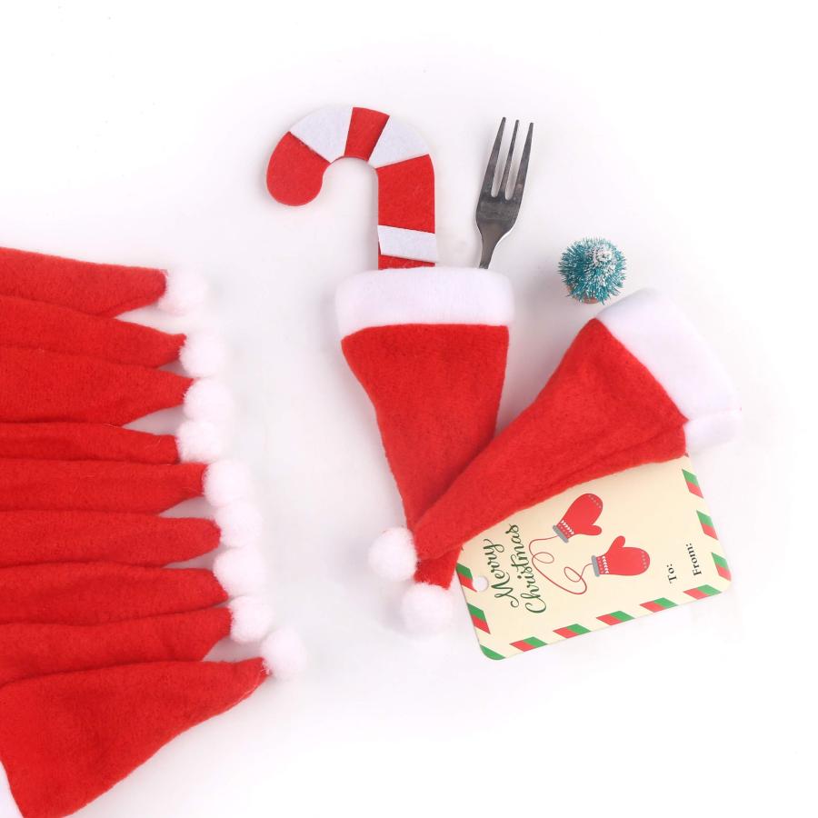 【並行輸入品】FINGOOO Mini Red Santa Hats,30 Pieces Christmas Hat for Crafts 2