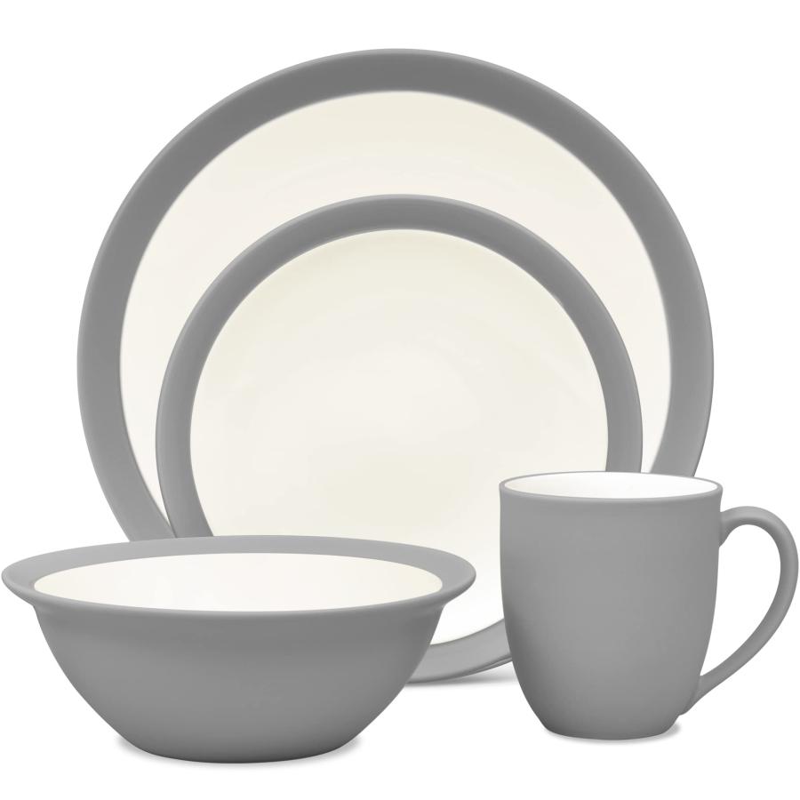 【並行輸入品】Noritake Slate Colorwave 4 Piece Curve Place Setting | 