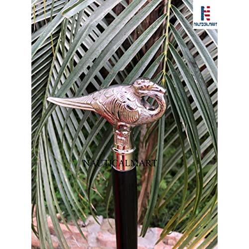 【並行輸入品】ウォーキングスティック スターリングシルバー 白鳥 ブラックブナ材シャフト | Agatha Christie's Poirot_4