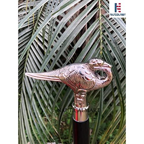 【並行輸入品】ウォーキングスティック スターリングシルバー 白鳥 ブラックブナ材シャフト | Agatha Christie's Poirot_7