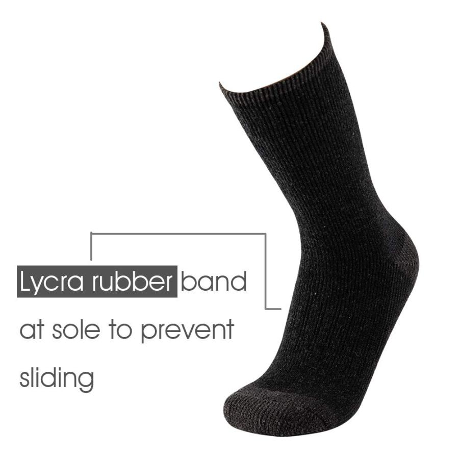 【並行輸入品】KAVANYISO メンズ 70%メリノウール ハイキングソックス 通気性 アスレチッククルー 厚手 US サイズ: One Si |  | 03