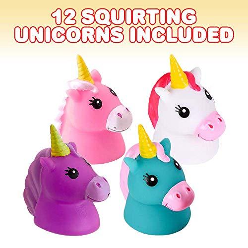 【並行輸入品】ArtCreativity Unicorn Water Squirt Toys for Kids, Pack of 12, Unの画像
