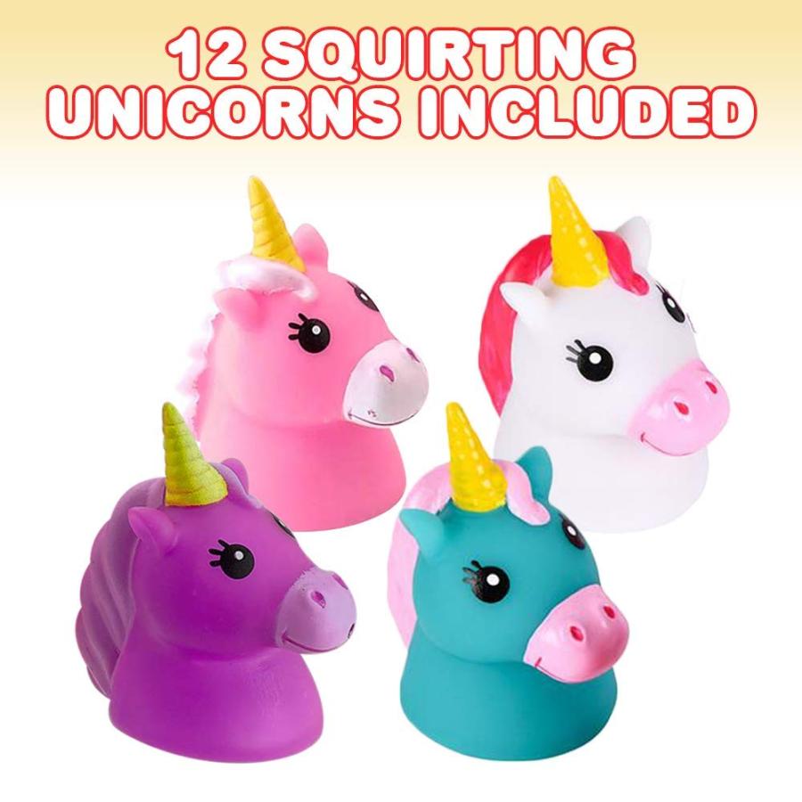 【並行輸入品】ArtCreativity Unicorn Water Squirt Toys for Kids, Pack of 12, Unの画像