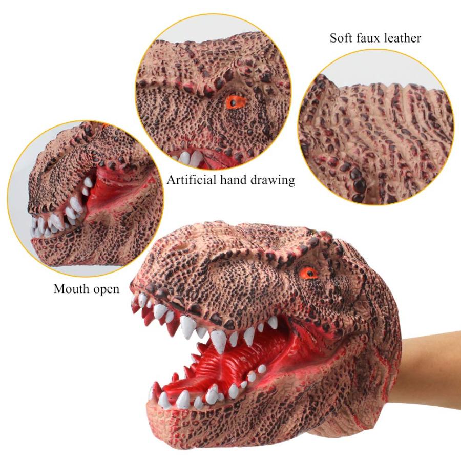 【並行輸入品】Odowalker Hand Puppet Dinosaur and Shark Hand Puppet Toys Battleの画像