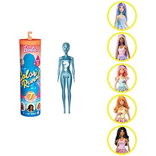 【並行輸入品】Mattel Barbie Color Reveal Doll: Sunny N’ Cool Series， One Surp_1