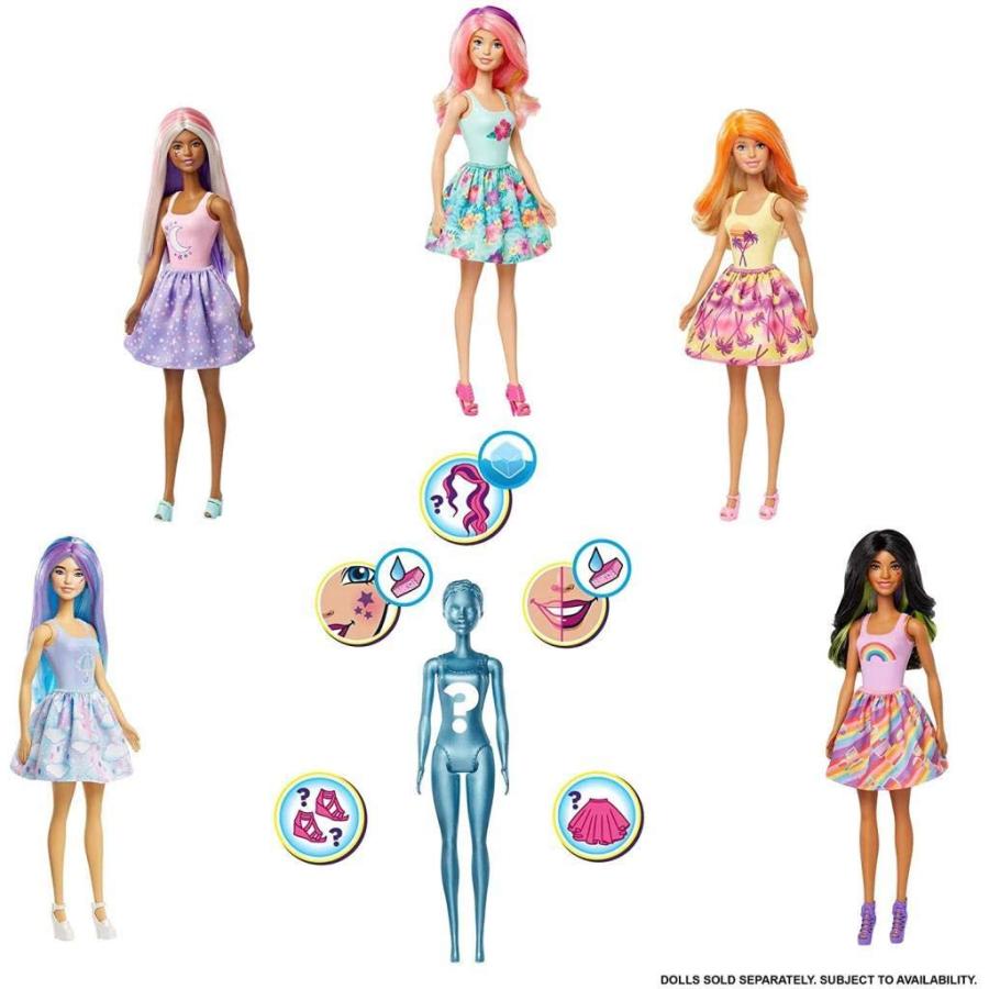 【並行輸入品】Mattel Barbie Color Reveal Doll: Sunny N’ Cool Series， One Surp_6