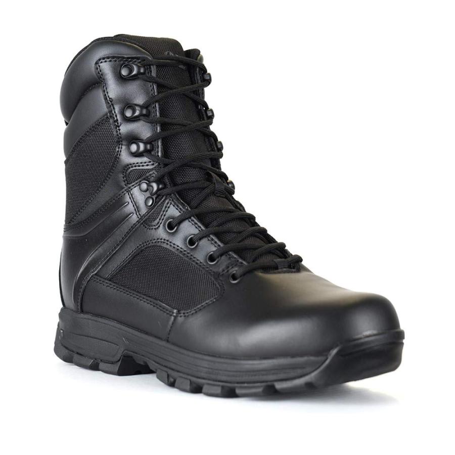 【並行輸入品】LA Police Gear Sector 8" Side Zip Duty Boot, Men's Tactical Boot | 