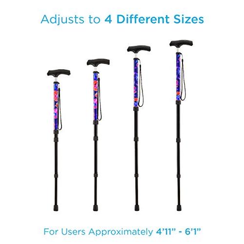 NOVA Compact Travel Cane with Strap, Collapsible Portable Lightw 並行輸入品 |  | 04