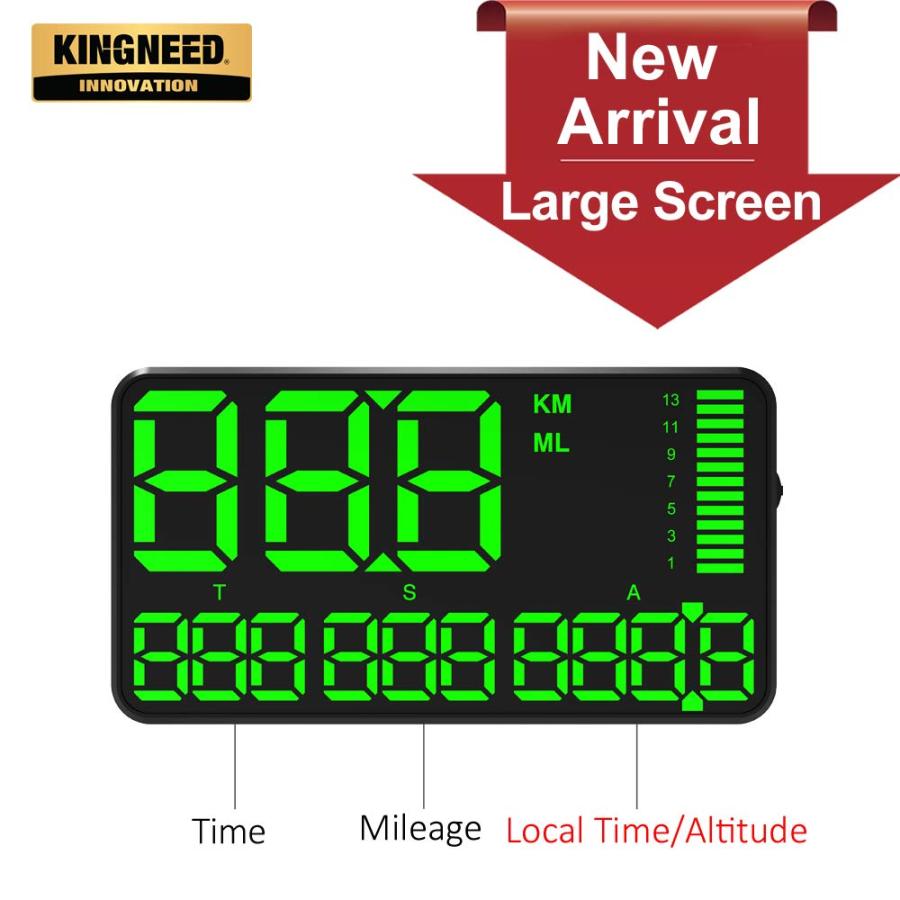 【並行輸入品】ELING Universal Head Up GPS Speedometer C90 HUD Digital Speed Di_3