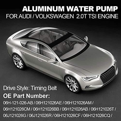 Dasbecan アルミウォーターポンプアセンブリ Audi A3 A4 A5 A6 Q3 Q5 