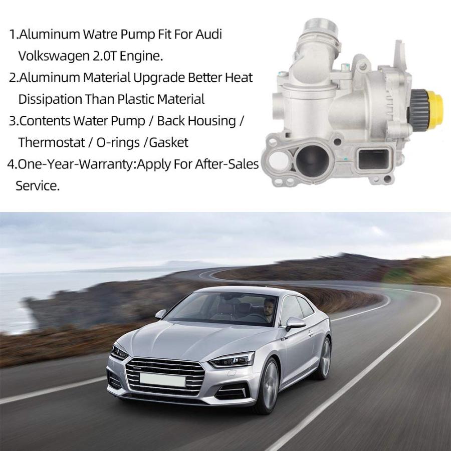 アルミウォーターポンプアセンブリ Audi A3 A4 A5 A6 Q3 Amazon.com: Aluminum Water Pump Kit Compatible with Audi A3
