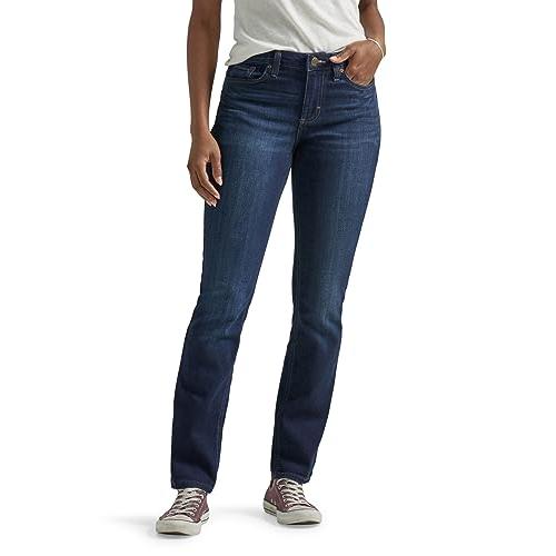 Lee Women's Petite Legendary Mid Rise Straight Leg Jean Nightsha 並行輸入品｜allinone-d｜02