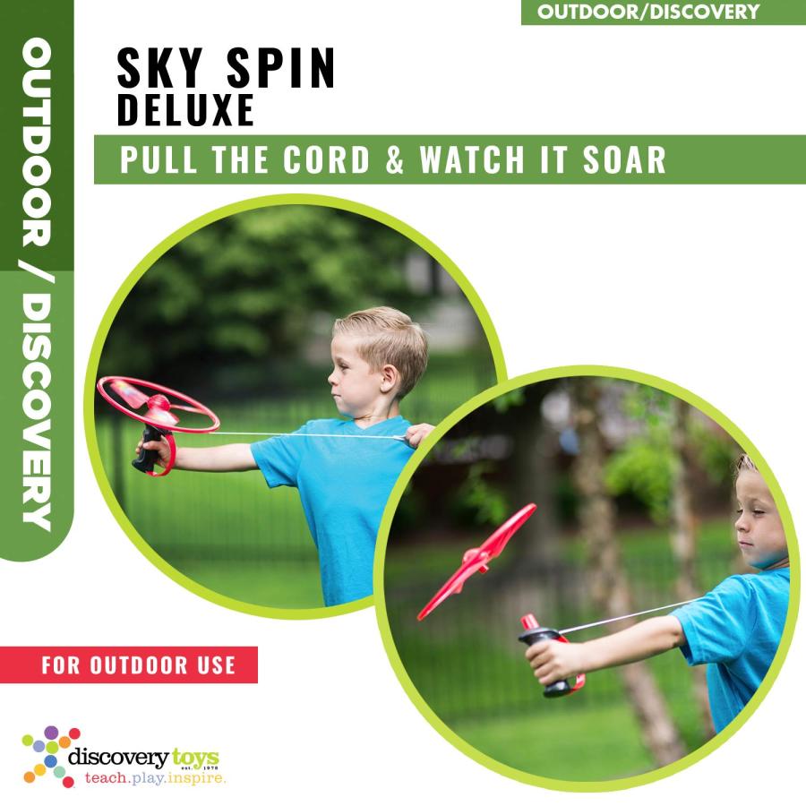 Discovery Toys Sky Spin Flying Aerial Disc Launcher Deluxe Editi 並行輸入品｜allinone-d｜07