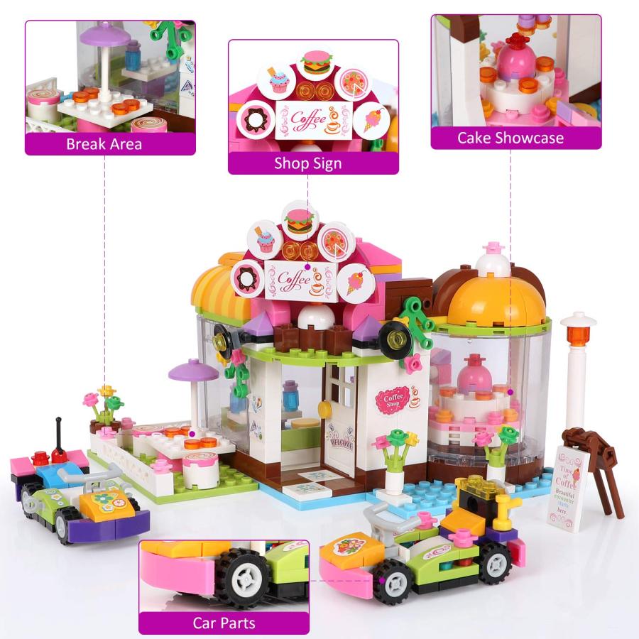 【並行輸入品】EP EXERCISE N PLAY 組み立てブロック 1140 Pieces Friends Summer Pool Partyの画像