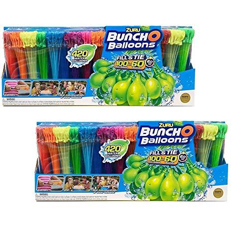 【並行輸入品】ZURU Bunch O バルーン 420 水風船 フィル\u0026タイ 100 60秒 (2パック) Zuru Bunch O Ballの画像