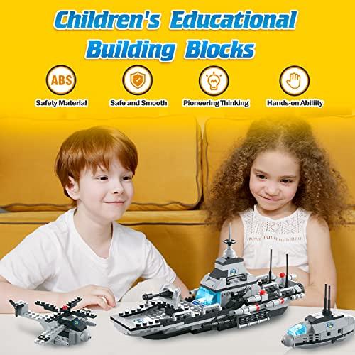 【並行輸入品】Aircraft Carrier Building Blocks Set, Ocean Defense Guard Battleの画像