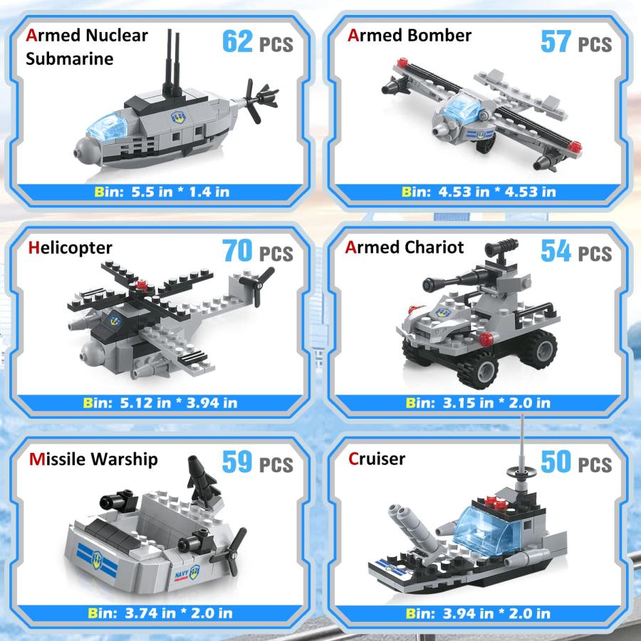 【並行輸入品】Aircraft Carrier Building Blocks Set, Ocean Defense Guard Battleの画像