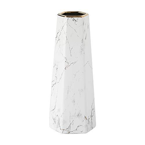 並行輸入品】30cm白金大理石フラワーベース おしゃれ花器花瓶陶器