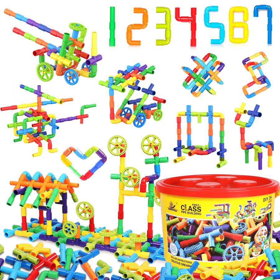 【並行輸入品】EP EXERCISE N PLAY Kids STEM Educational Toys Creative Tube Lockの画像