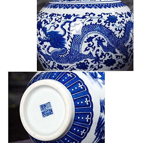 並行輸入品】fansquare Jingdezhen 青と白の磁器フラワー花瓶 小さな