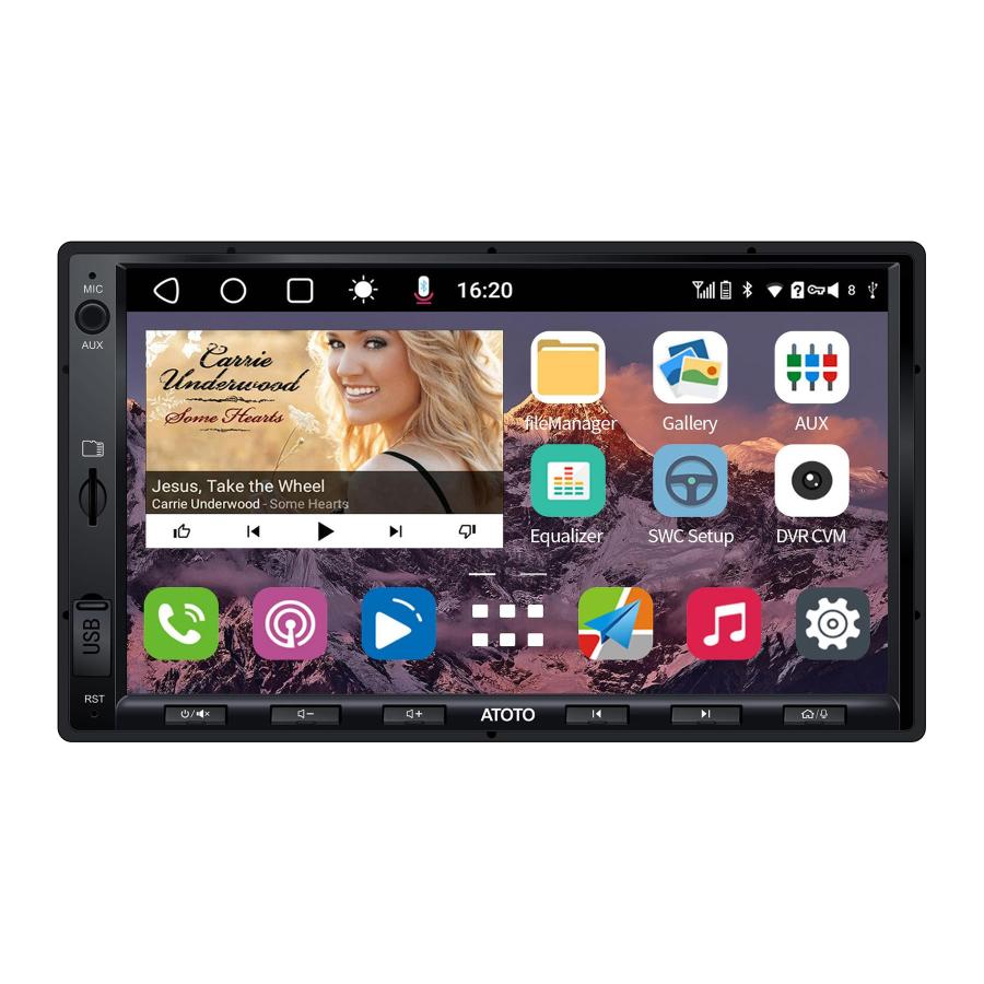 並行輸入品】[New] ATOTO S8G2A74SD Standard 7 inch Double DIN Car