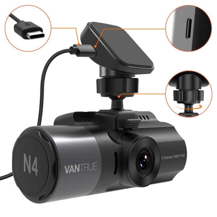 アクセサリー VANTRUE N4 Amazon.co.jp: VANTRUE N4 T3 N2S Type C GPS Mount with USB