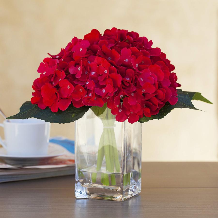 【並行輸入品】ENOVA HOME Artificial Hydrangea Silk Flowers Arrangements in Cub_3