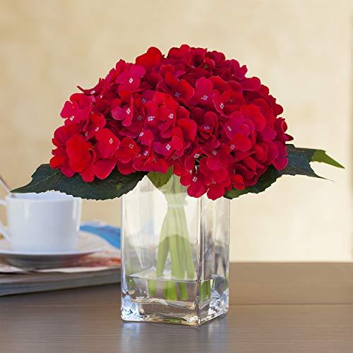 【並行輸入品】ENOVA HOME Artificial Hydrangea Silk Flowers Arrangements in Cub_4